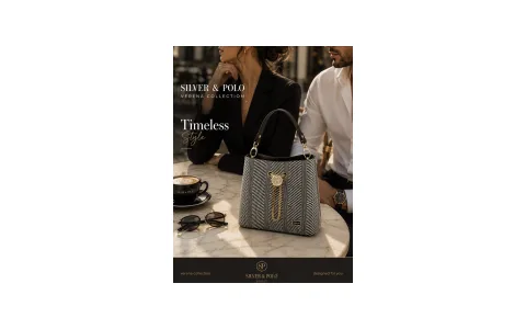 Silver & Polo Woven Shoulder Bag – Black & Brown Collection