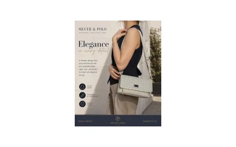 Silver&polo crossbody bag