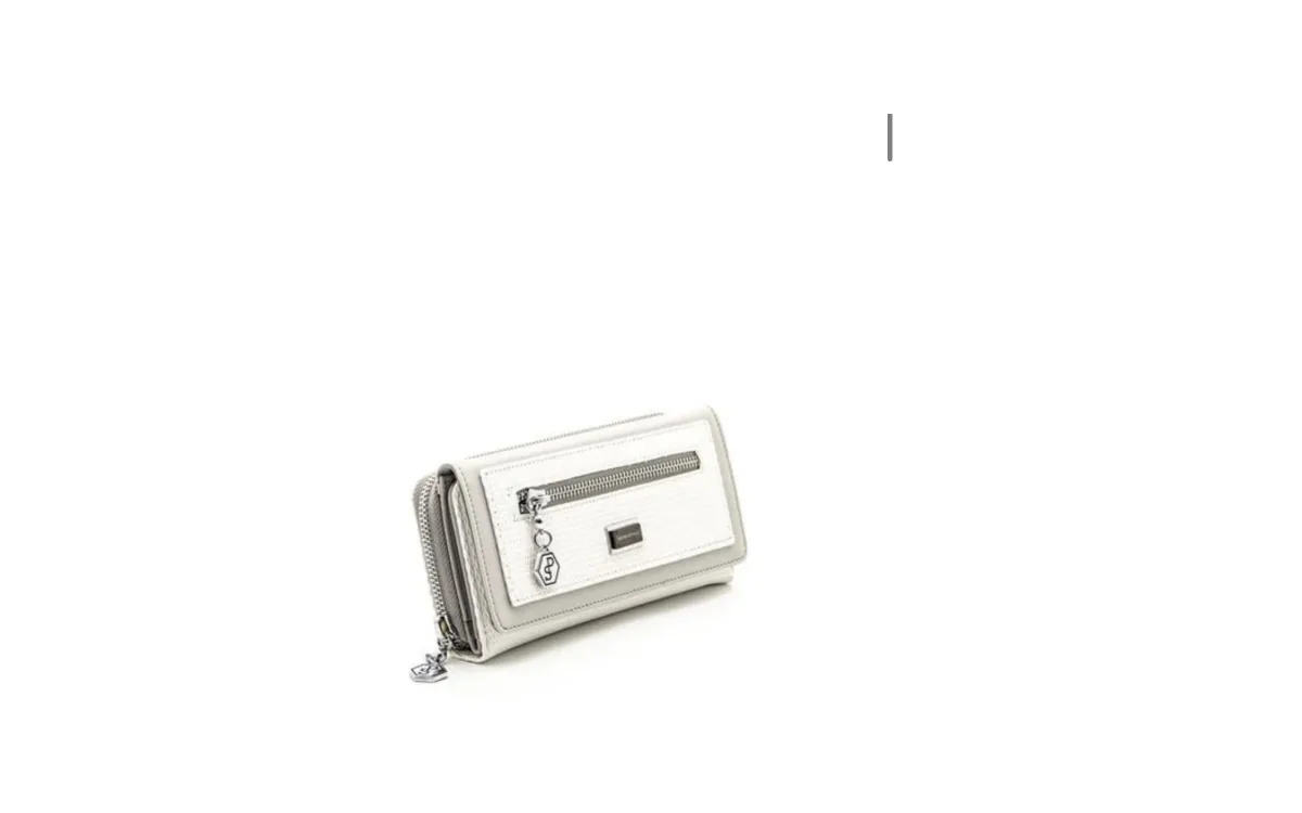 Silver&polo long wallet