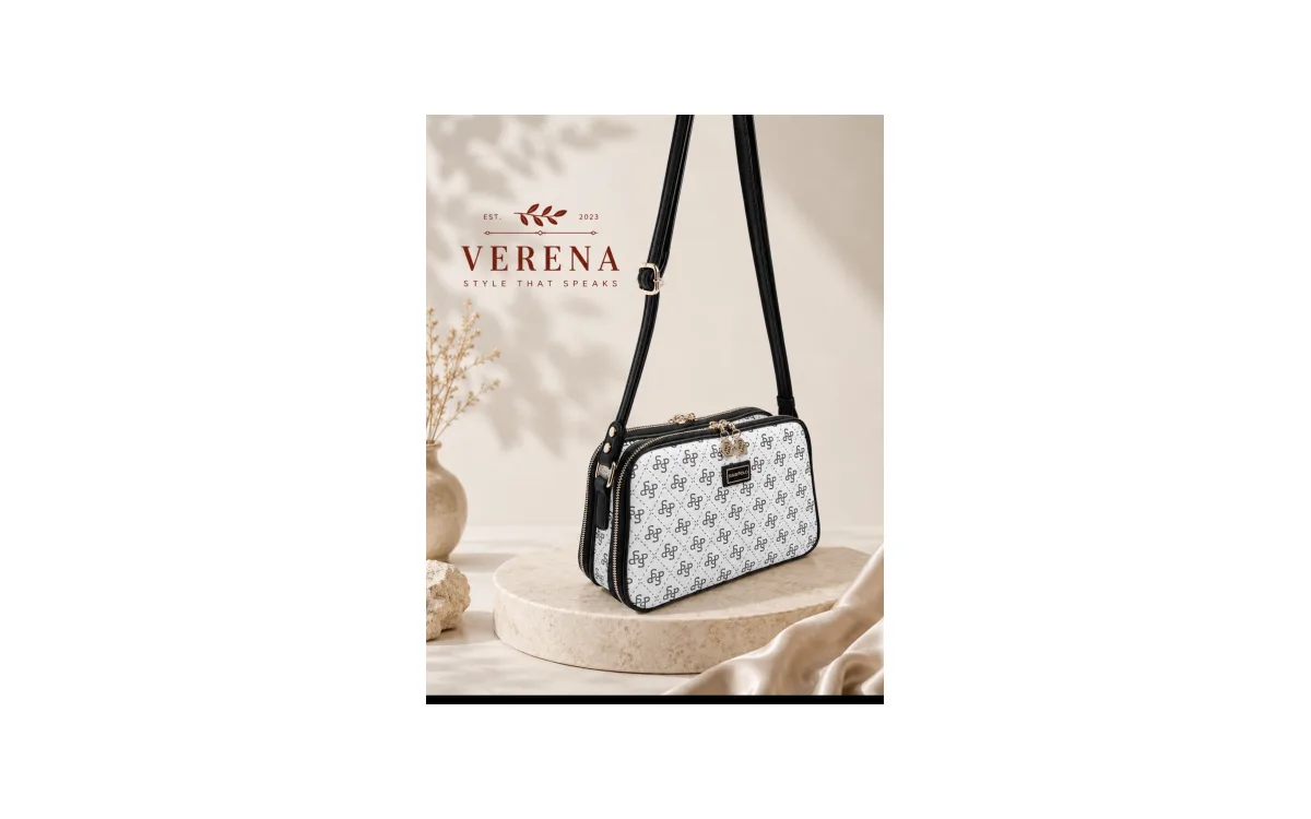 Silver&polo monogram crossbody bag