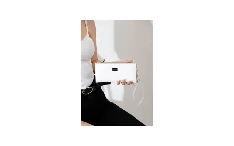 Silver&polo long wallet