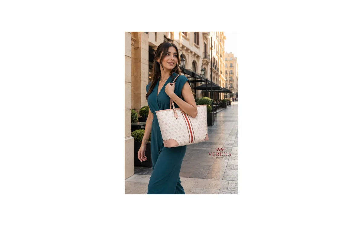 Silver&polo monogram tote bag