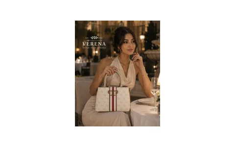 Silver Polo Checkered Crossbody Bag