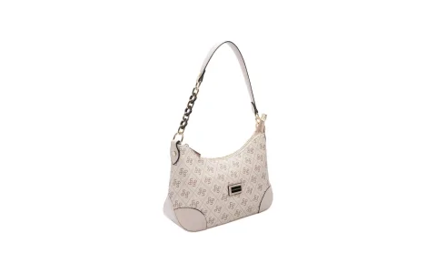 Silver & Polo Monogram Shoulder Bag