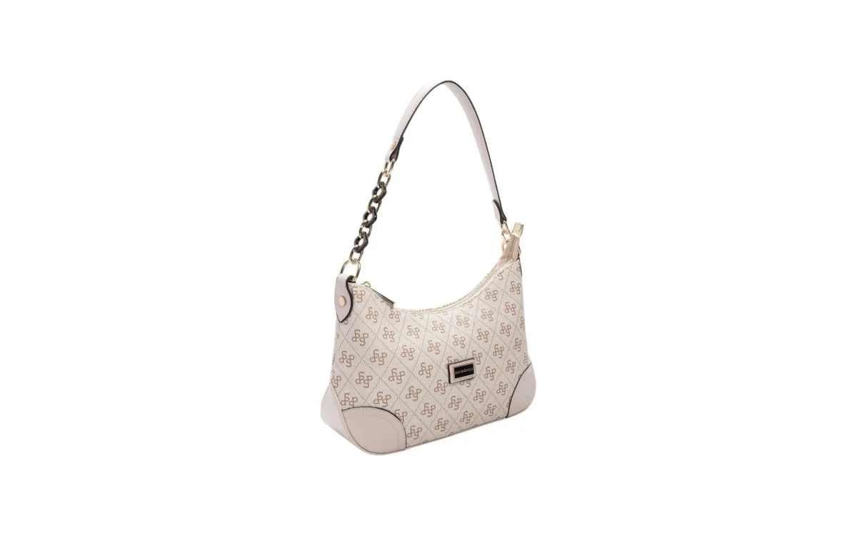 Silver & Polo Monogram Shoulder Bag